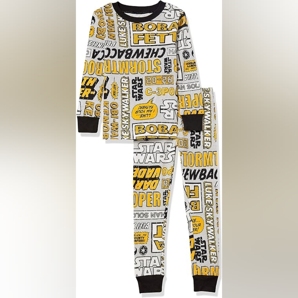 Star Wars Pajama Sleep Set Long Sleeve Amazon‎ Kid's Unisex Size XXL (14/16) NWT